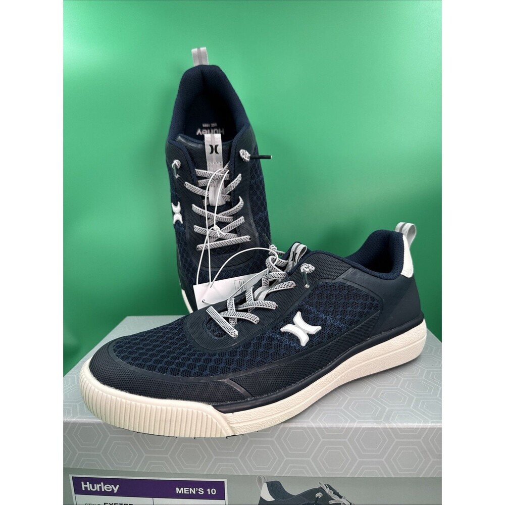 Hurley Exeter Mens Sneakers Size 10 Navy Lace Up Casual Comfort Shoes New